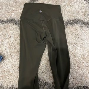 Olive green lulu lemon leggings